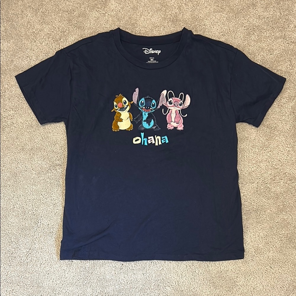NWOT Disney Navy Stitch and Cousins Short Sleeve Tee